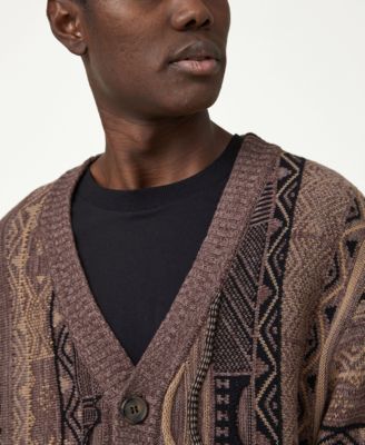 COTTON ON Men's Vintage-Inspired Knit Cardigan Sweater - Macy's