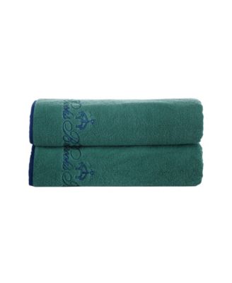 Contrast Frame Bath Towels
