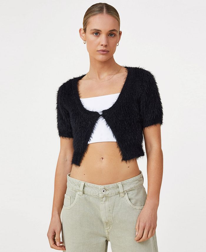 Macy's short cheap sleeve cardigan