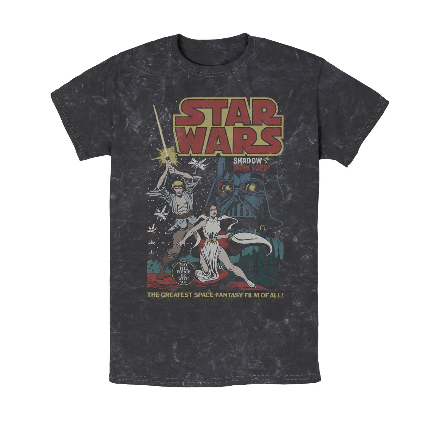 Men's Star Wars Great Space Fantasy Short Sleeve Mineral Wash T-shirt