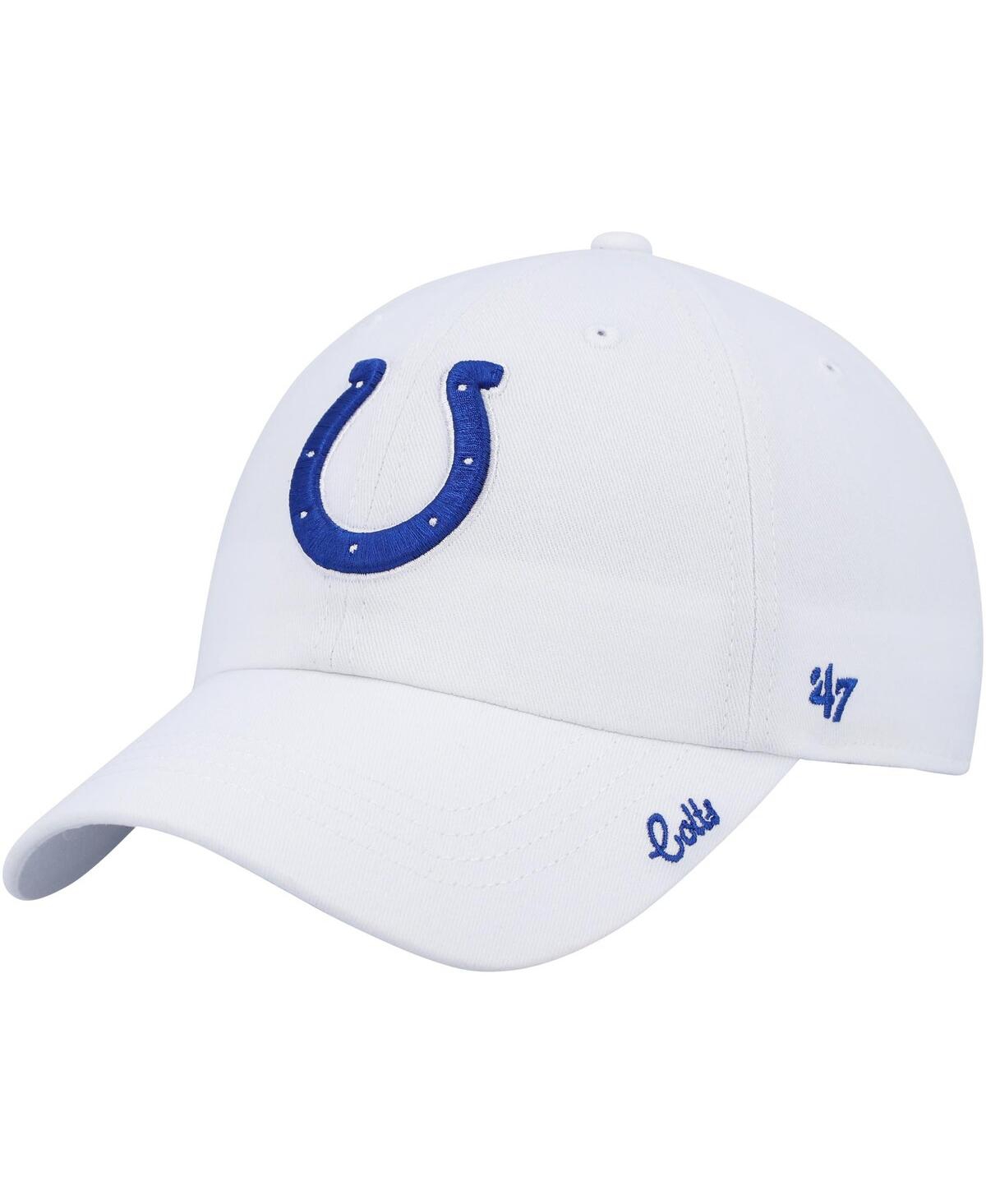 47 Brand Women's '47 White Indianapolis Colts Team Miata Clean Up Adjustable Hat