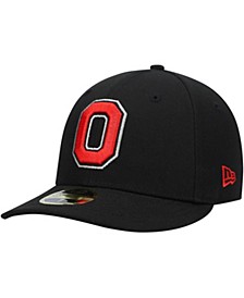 Men's Black Ohio State Buckeyes Basic Low Profile 59FIFTY Fitted Hat