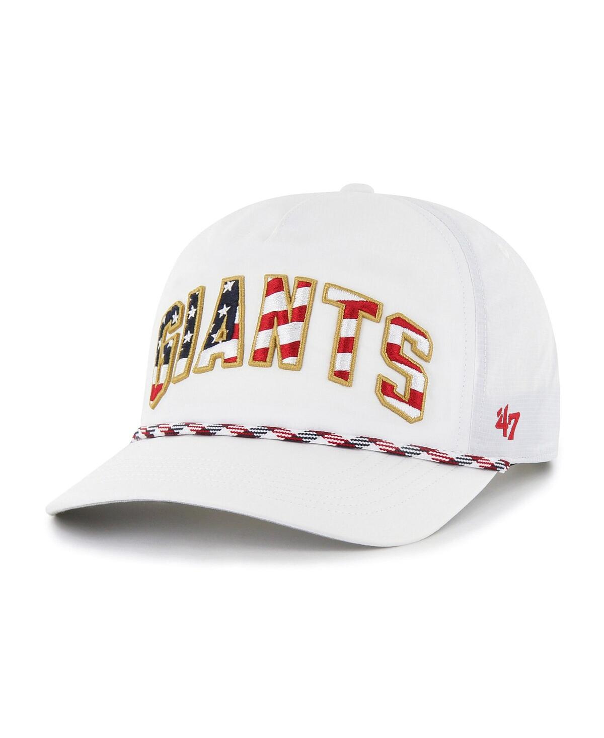 47 Brand Men's '47 White San Francisco Giants Flag Flutter Hitch Snapback Hat In White