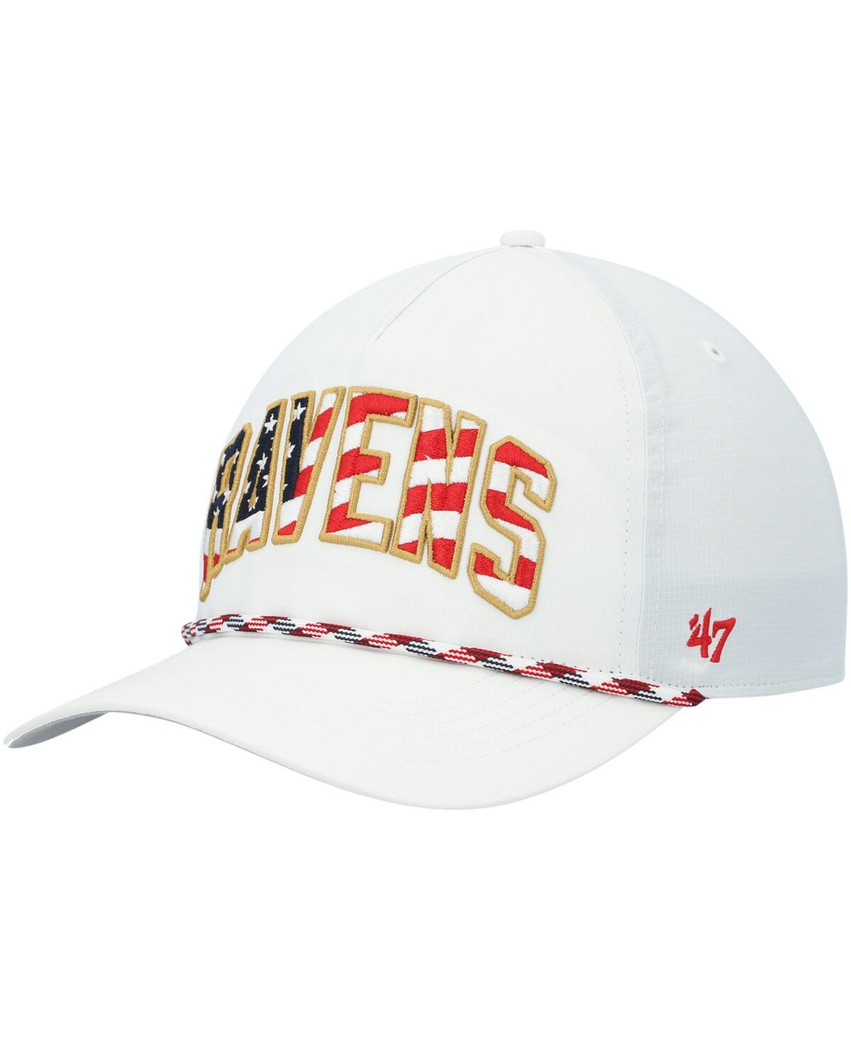 Shop 47 Brand Men's '47 White Baltimore Ravens Hitch Stars And Stripes Trucker Adjustable Hat