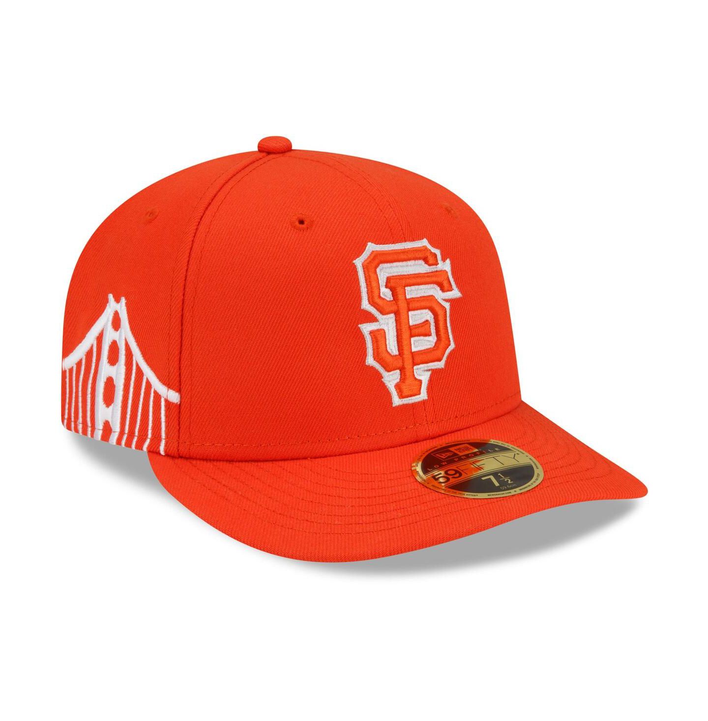 Мужская кепка New Era Orange San Francisco Giants City Connect Low Profile 59FIFTY Fitted Hat — фото 1
