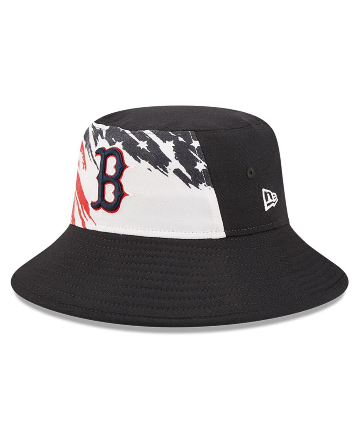 Shop New Era Men's  Navy Boston Red Sox 2022 4th Of July Bucket Hat