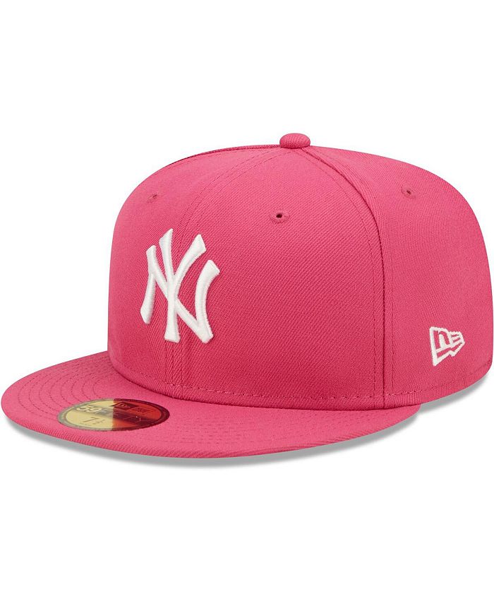 New Era Men's Beetroot New York Yankees Logo 59FIFTY Fitted Hat - Macy's