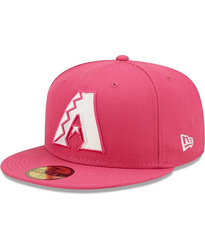 New Era Men's Beetroot Arizona Diamondbacks Logo 59FIFTY Fitted Hat ...