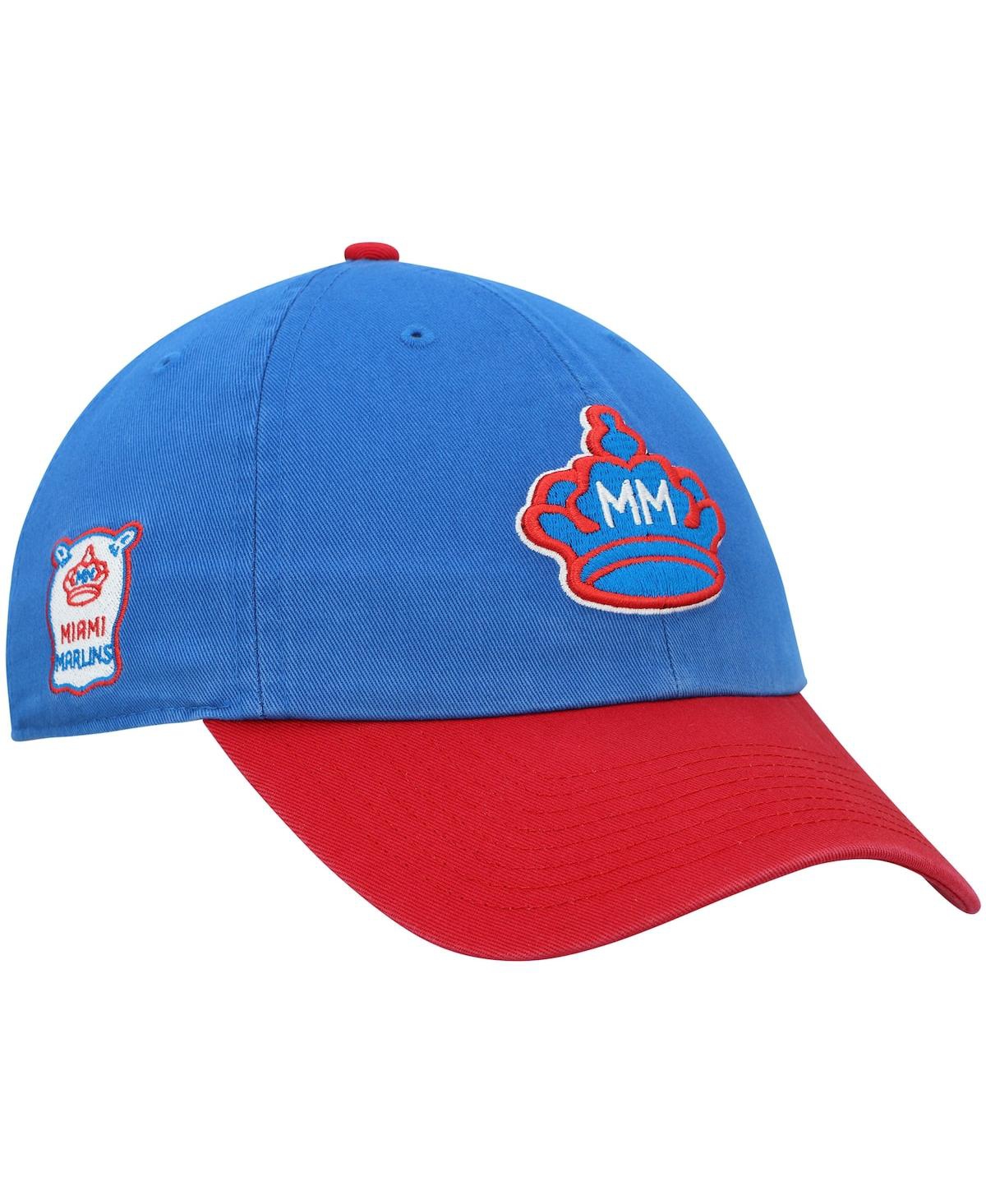 Shop 47 Brand Men's ' Blue Miami Marlins City Connect Clean Up Adjustable Hat