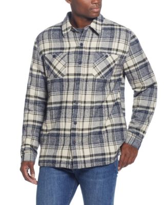 Fleece Lined Flannel Shirt - Macy's
