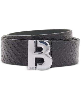 Hugo Boss - Men's Engraved Logo Monogram Belt