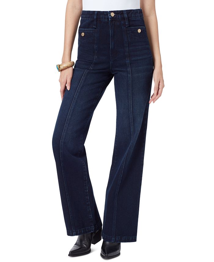 Sam Edelman Women's Codie High-Rise Wide-Leg Jeans - Macy's