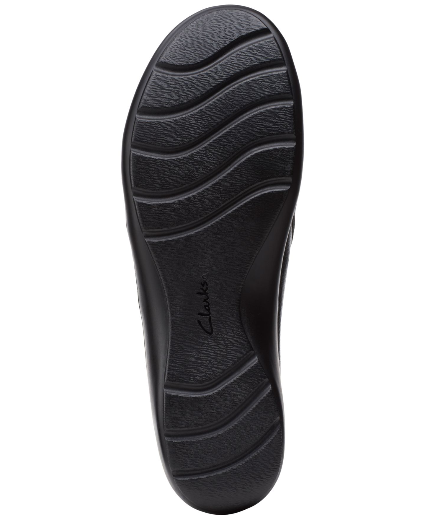 Женские туфли Clarks Cora Giny Cushioned Zip Loafer Flats, цвет: Чёрный — фото 5