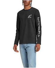 Men's Logo Graphic Long-Sleeve Relaxed T-Shirt 