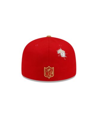 Men's X Staple Scarlet, Gold San Francisco 49ers Pigeon 59FIFTY Fitted Hat