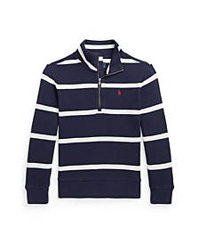 Toddler and Little Boys Striped Interlock Pullover