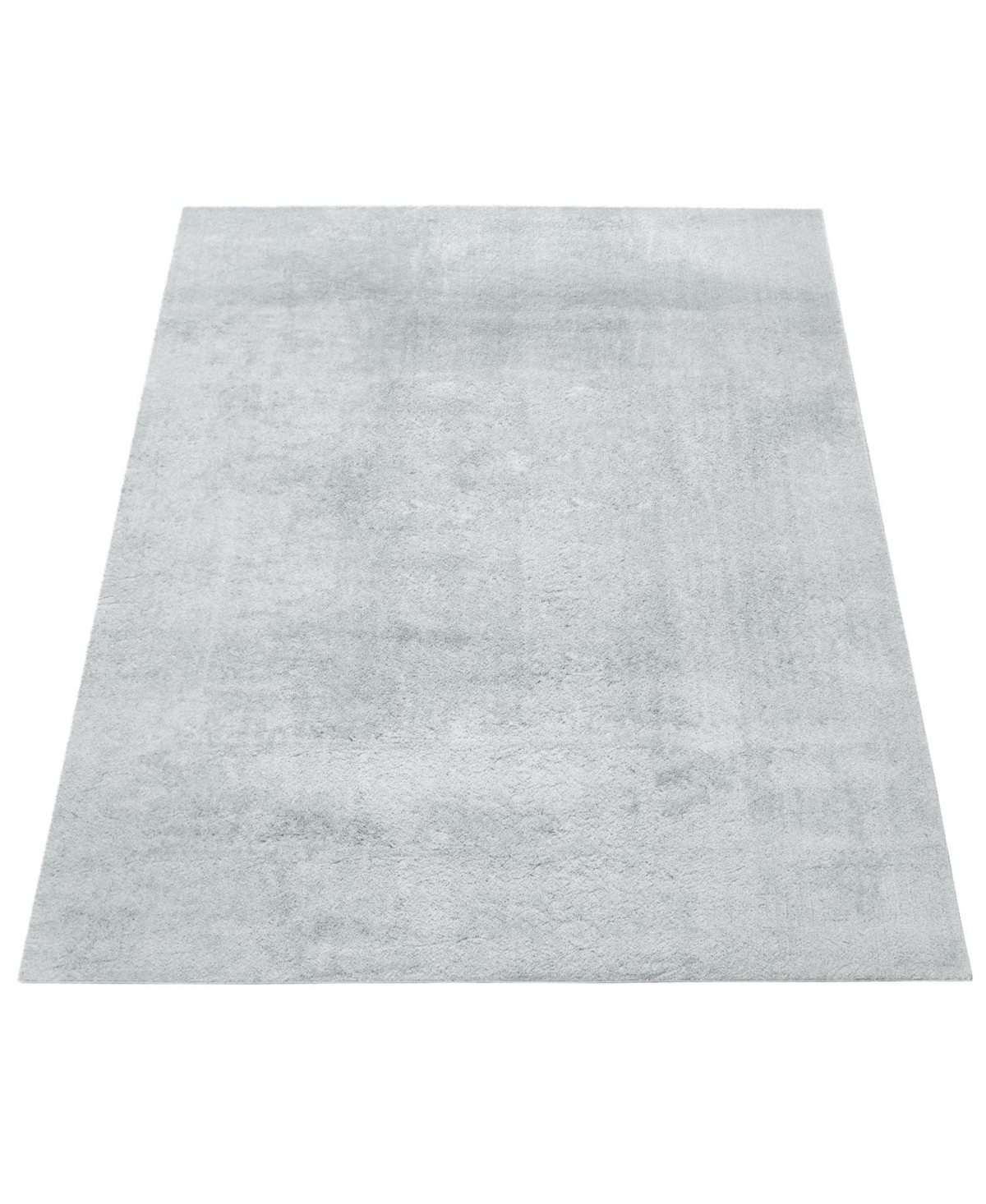 sofia washable area rug solid color with anti-slip backing - 5’3x7’3”