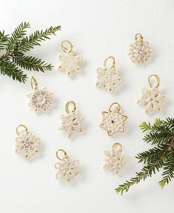 Snowflake 10-Piece Ornament Set - Lenox