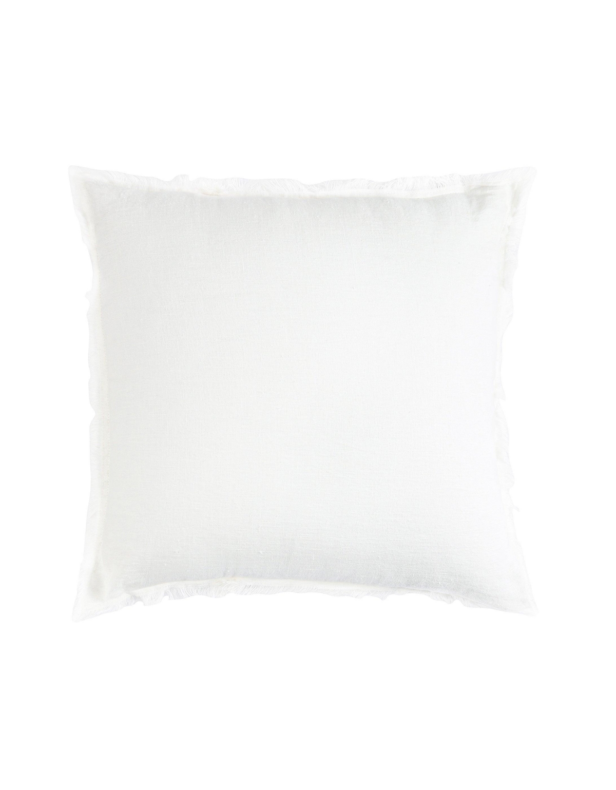 Anaya HomeFringe So Soft Linen Pillows - White