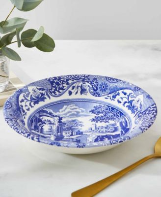 Blue Italian Cereal Bowls, Set of 4