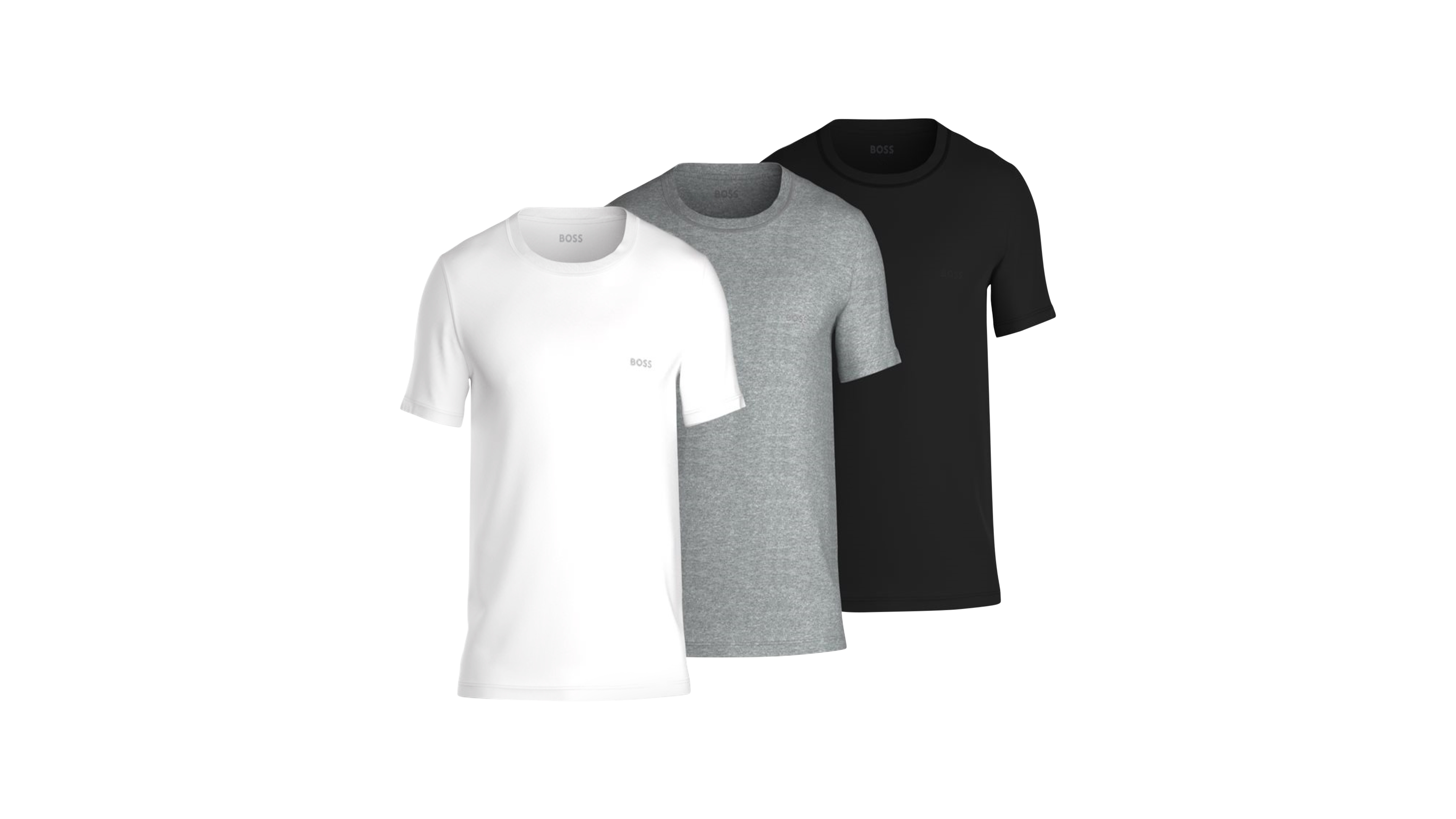 Boss by Hugo Men's 3-Pk. Classic Solid Crewneck T-Shirts