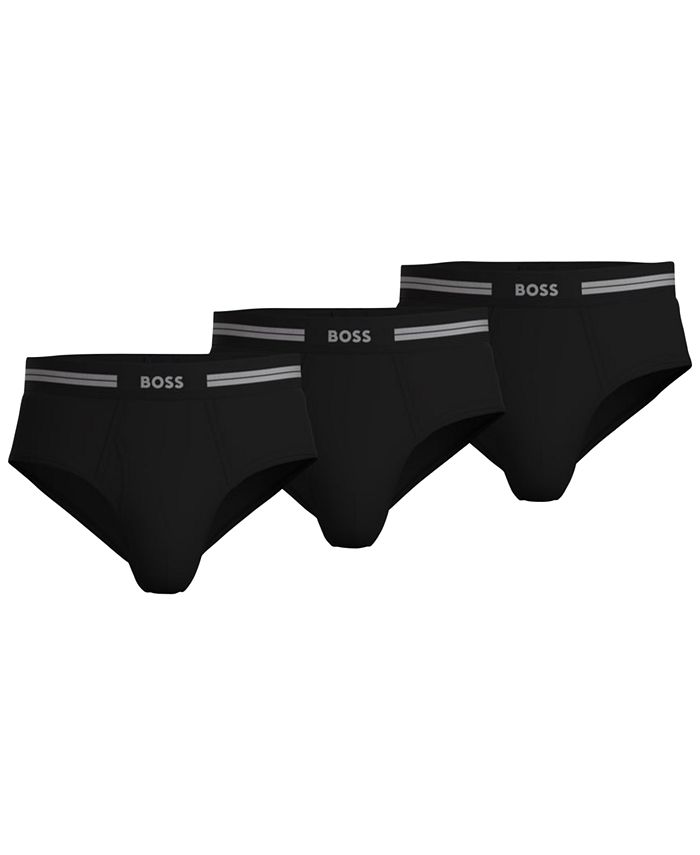 Hugo Boss Men's 3Pk. Traditional Classic Solid Briefs Macy's