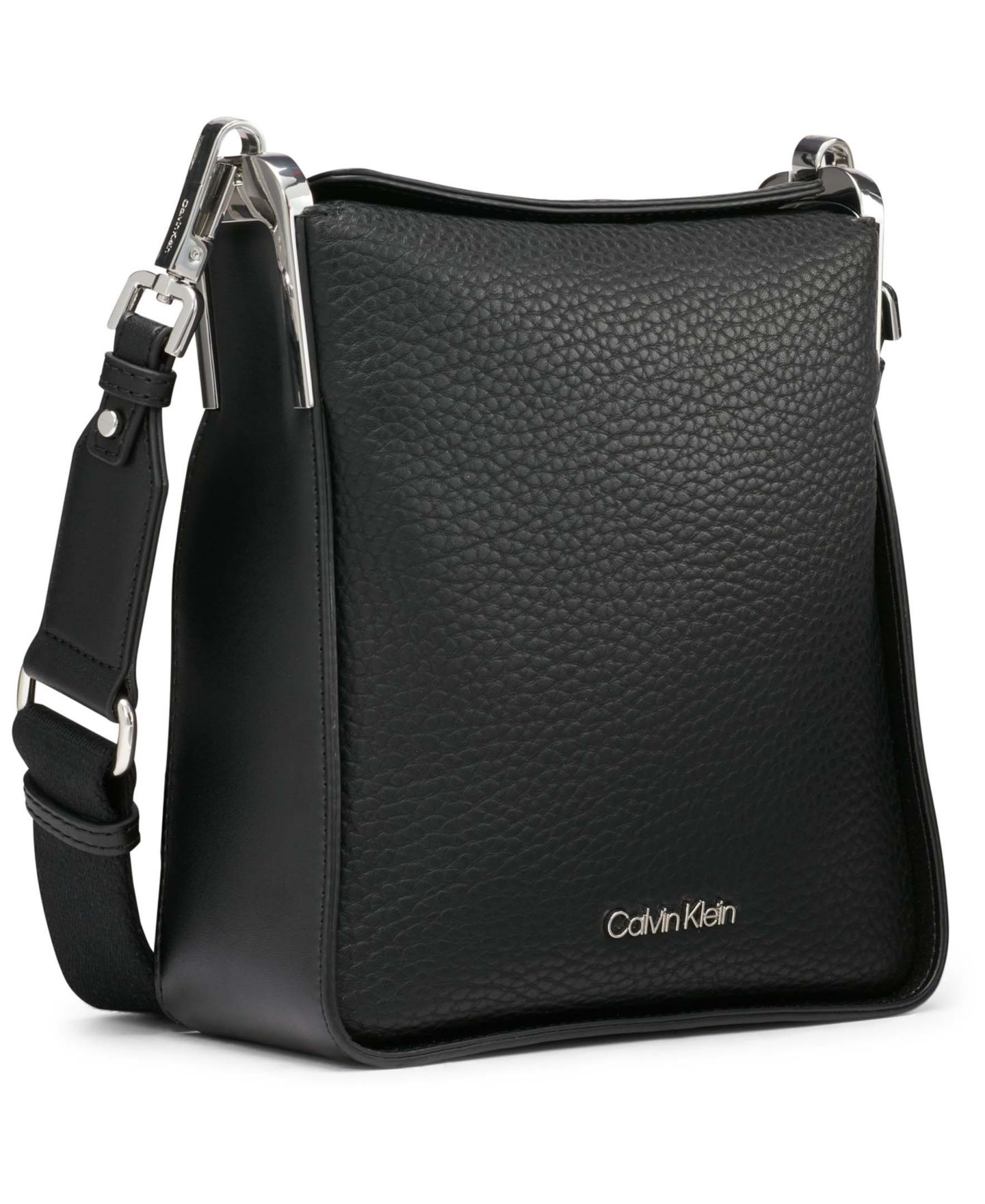 Женская сумка Calvin Klein Fay Mini Adjustable Crossbody with Magnetic Top Closure, цвет: Чёрный / Серебристый — фото 5
