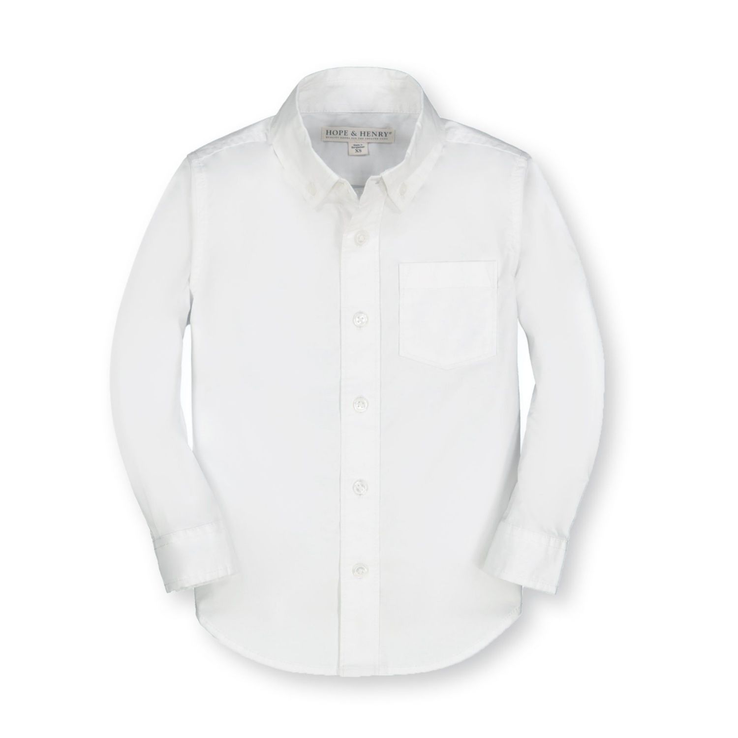 Hope and Henry Boys' Poplin Button Down Shirt, Kids
