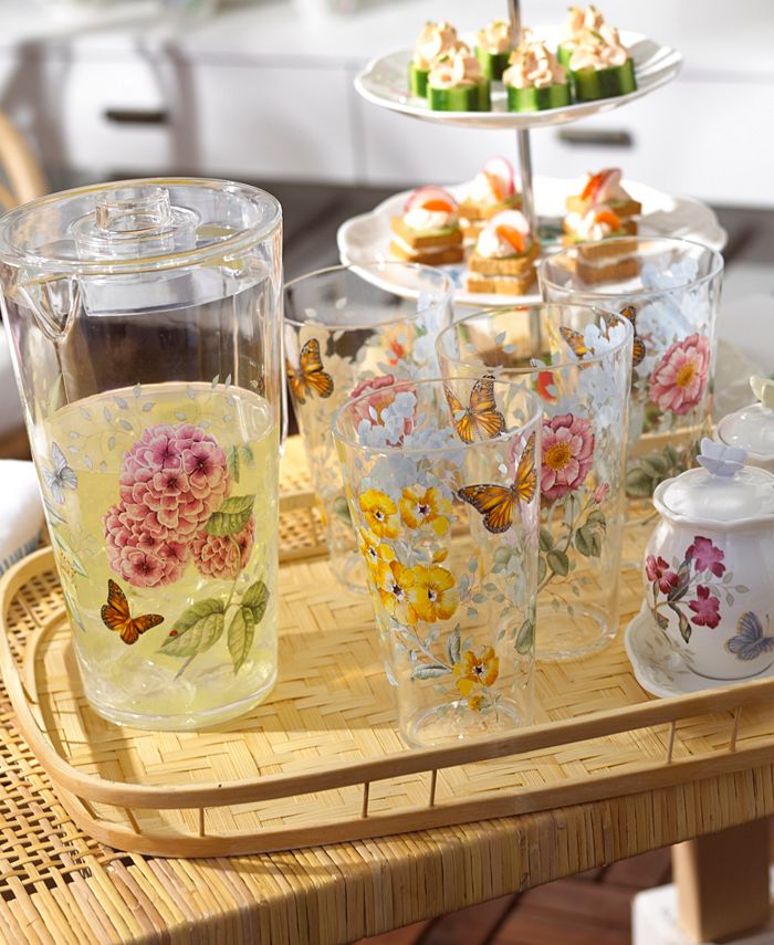 Lenox - Butterfly Meadow Collection 4-Pc. Highball Drinkware Set