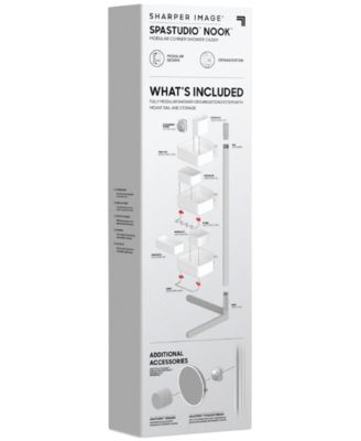 Sharper Image SpaStudio Nook Modular 3-Tier Shower Caddy - Macy's