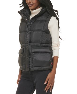 black goose down vest