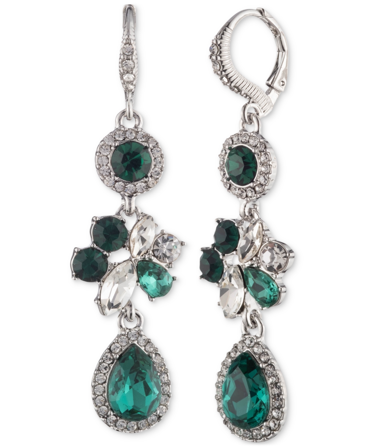 【最終値下げ】Givenchy Crystal Cluster Linear Drop ピアス Givenchy Crystal Linear Drop Earrings - Macy's