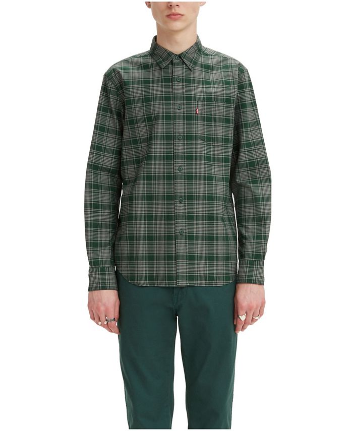 Men's Classic 1 Pocket Regular-Fit Long Sleeve Shirt Macy's