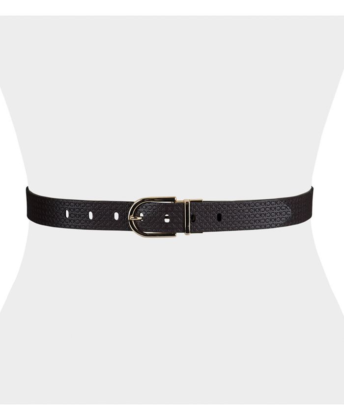 Calvin Klein Women's Embossed Casual Reversible Belt - Macy's