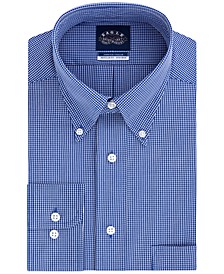 Men's Classic/Regular-Fit Non-Iron Flex Collar Check Dress Shirt