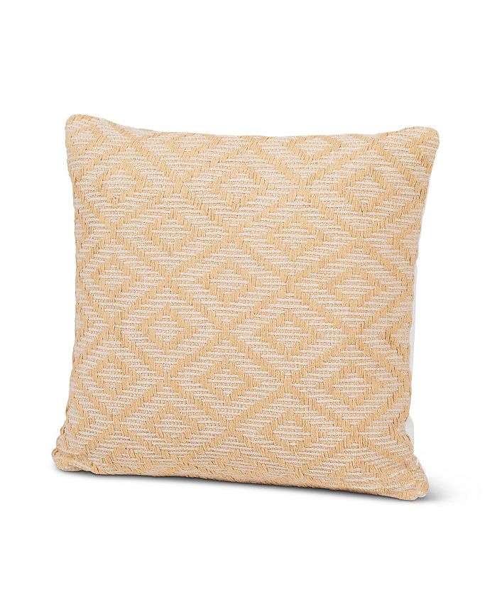 Anaya Home Yellow Diamond Woven Down Throw Pillow Macy's