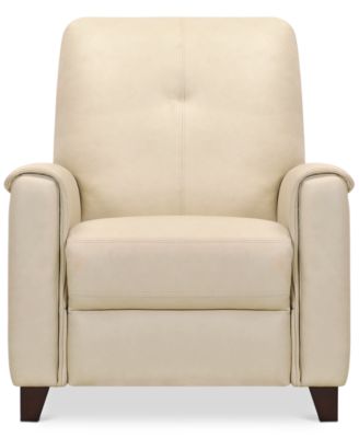 CLOSEOUT! Ashlinn 34" Pastel Leather Pushback Recliner, Created for Macy's