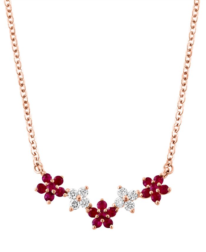 Ruby collar cheap necklace