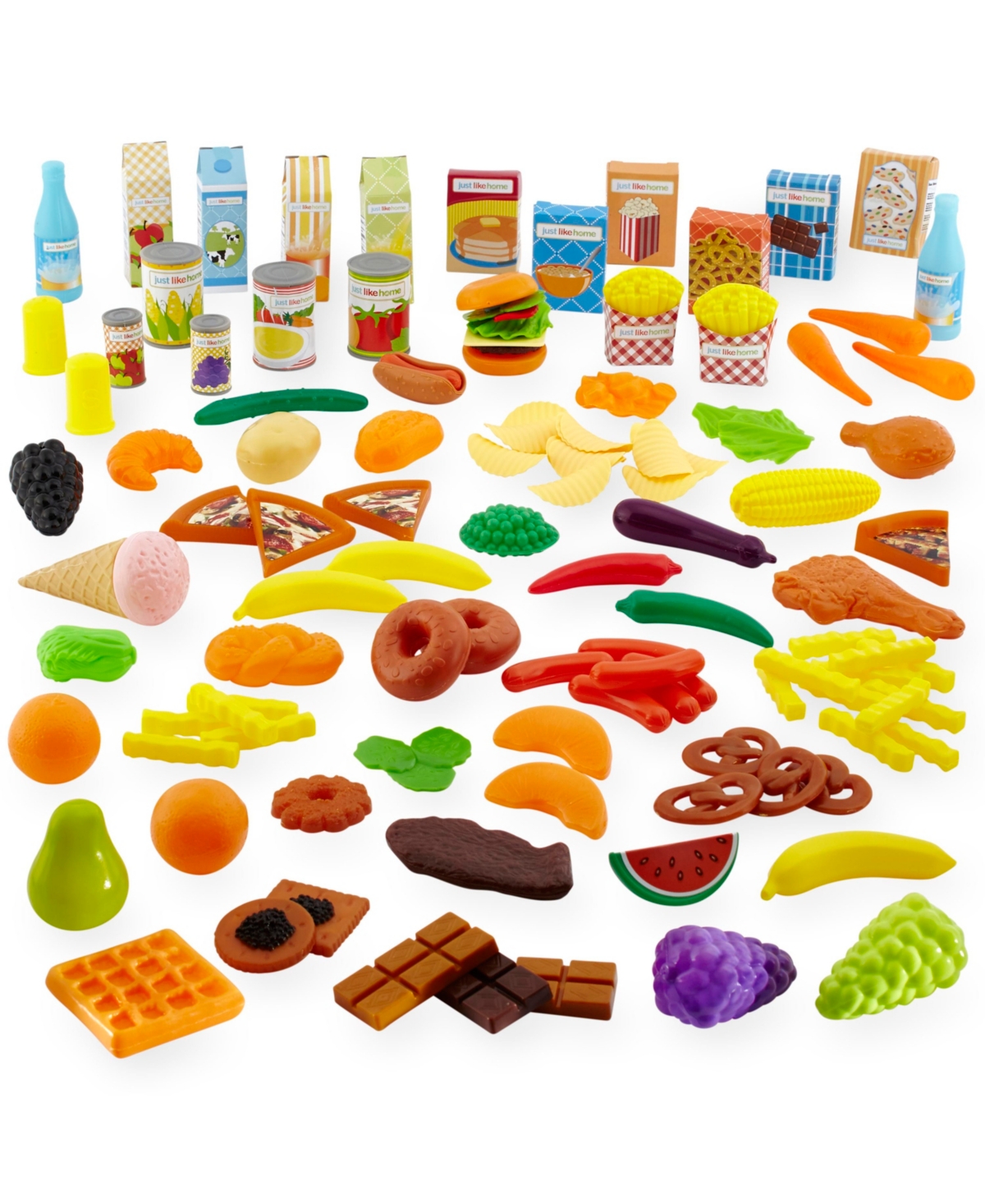 Just Like Home Kids' Deluxe Play Food Set, Created For You By Toys R Us In Multi
