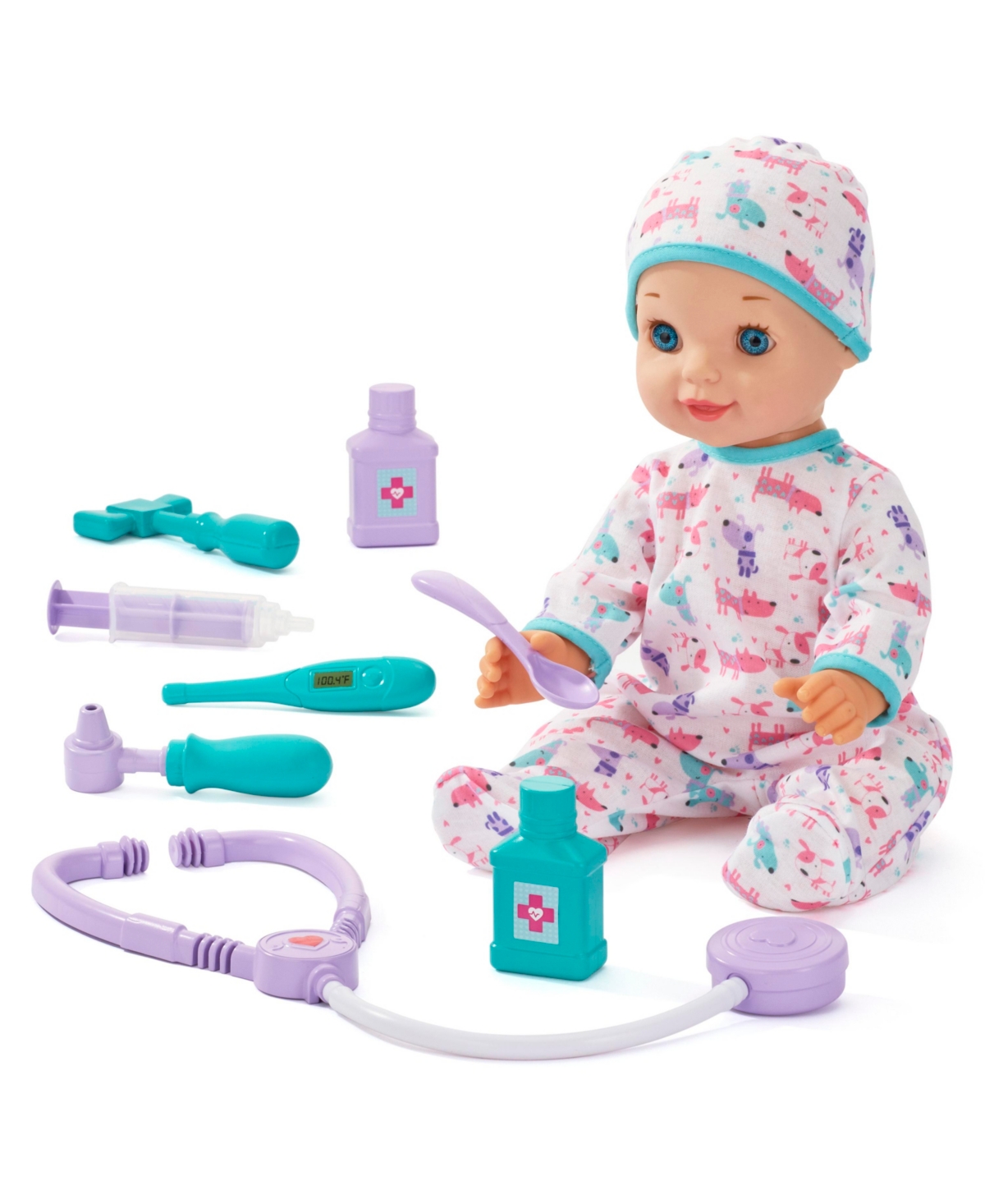 You And Me Kids' Get Well Baby 14" Doll Set, Created For You By Toys R Us In Multi