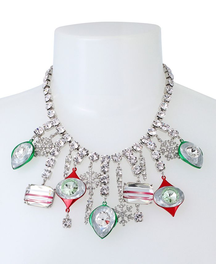 Betsey Johnson Ornament Gem Drama Necklace Macy's