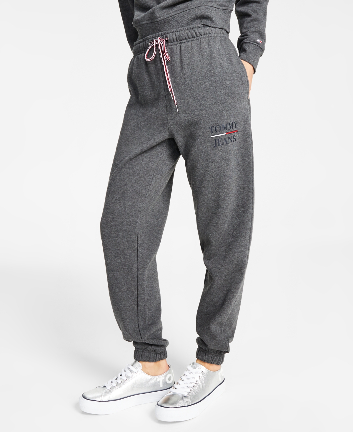 In Heather Stacked Charcoal Logo Tommy Pants Jogger | ModeSens Jeans