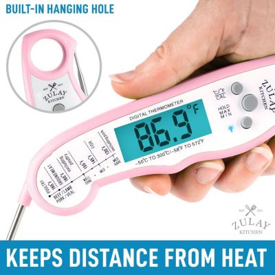 Instant Read Food Thermometer - Waterproof Digital Meat Thermometer