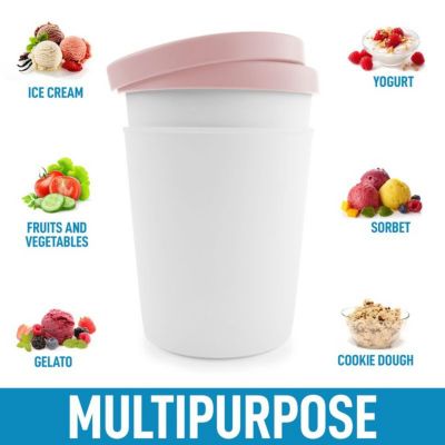 Ice Cream Containers For Homemade Ice Cream - Reusable Ice Cream Pint Container with Lids (2 Pack)