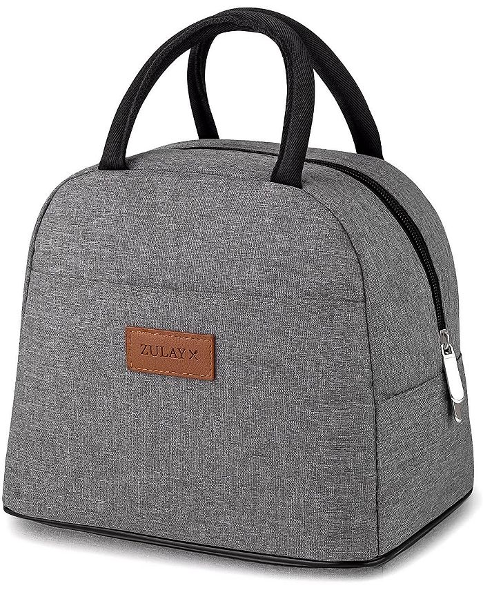 Zulay Kitchen Insulated Tote Lunch Lunch Bag With Soft Padded Handles ...