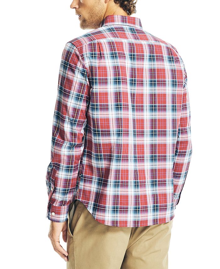 Nautica Men's ClassicFit LongSleeve Stretch Plaid Shirt Macy's