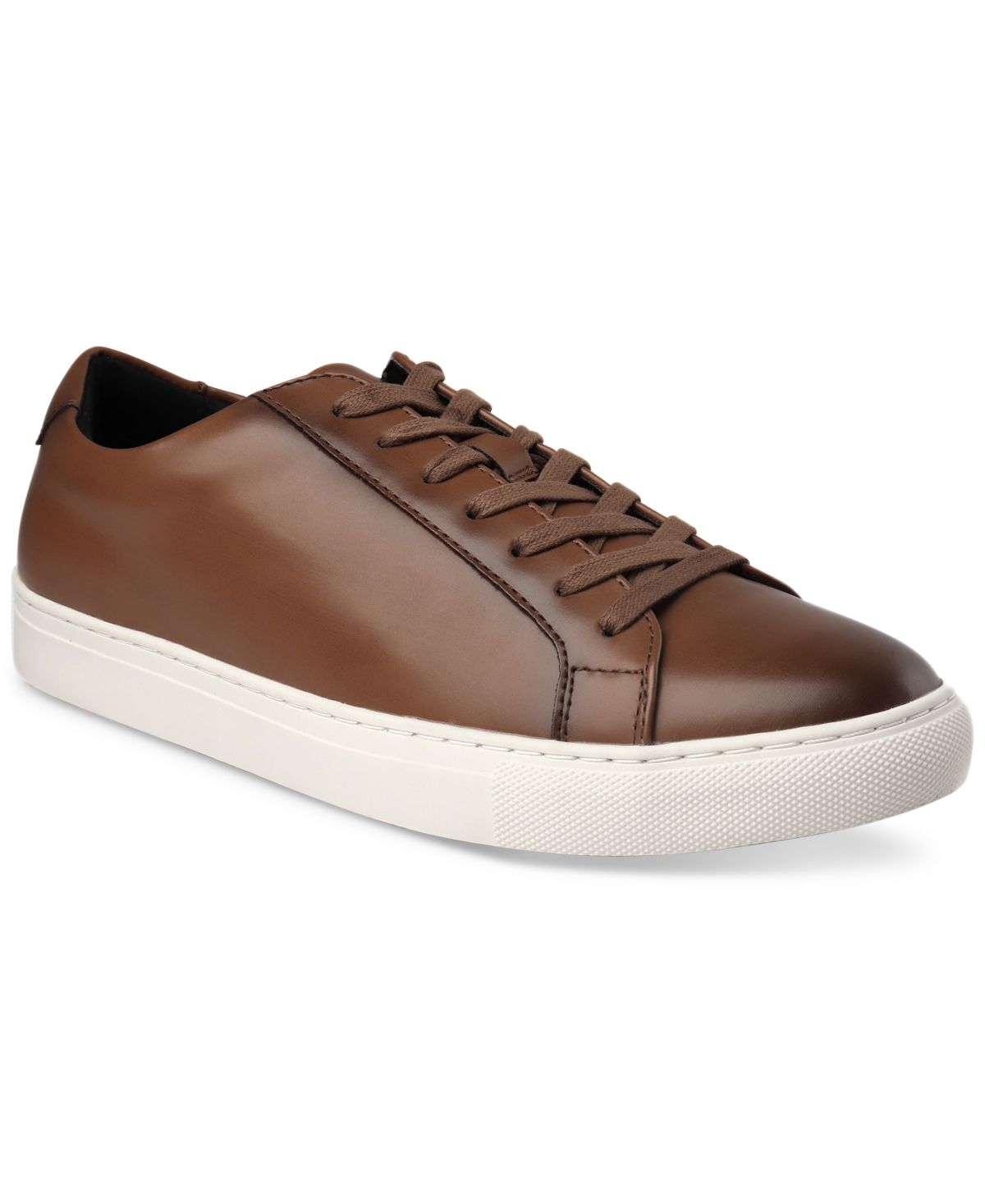 Alfani Men's Grayson Lace-up Sneakers, Created For Macy's Men's Shoes In Tan W/ White