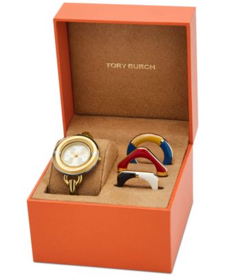 Tory Burch Kids' Miller Bracelet In Gold Steel