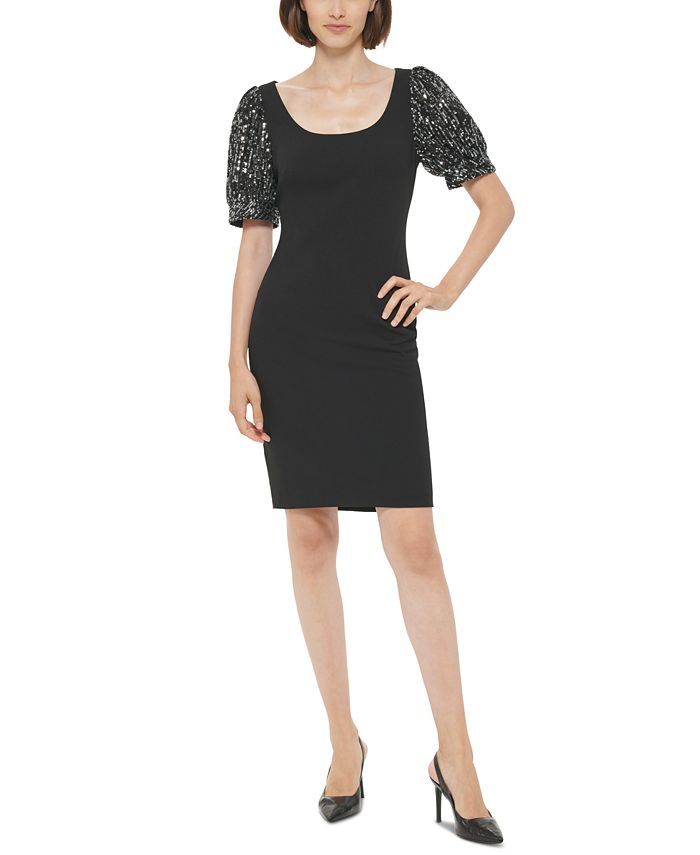 Calvin klein 2024 embellished mesh gown