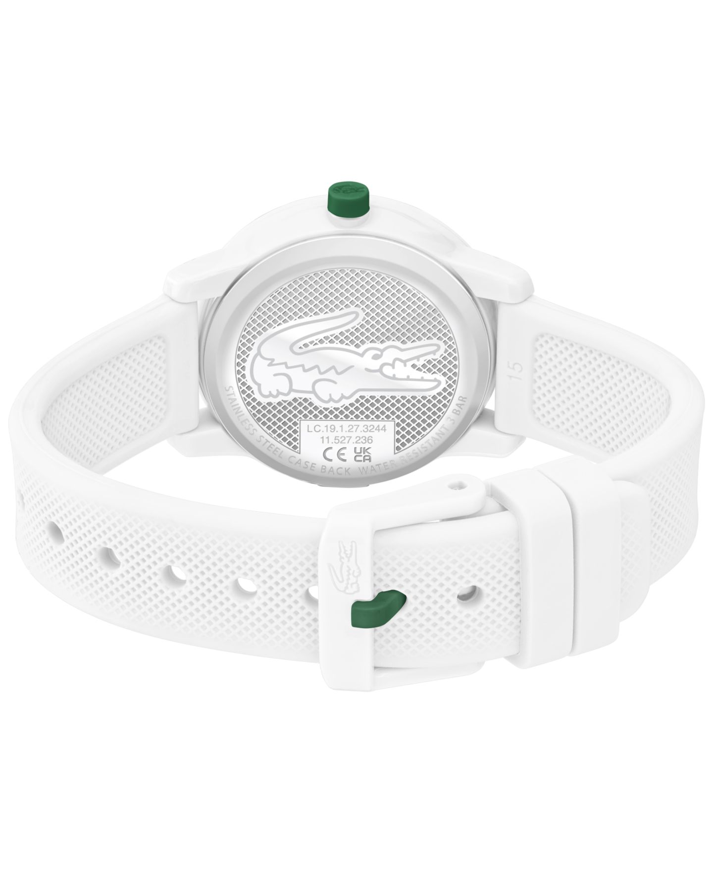 Детские часы Lacoste L.12.12 на белом силиконовом ремешке 32мм — фото 3